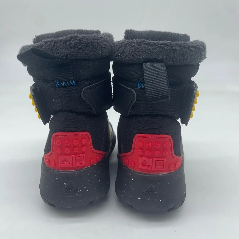 Adidas x LEGO Sport Winter Boots Black‎ Yellow Red GZ2075 Infant Size 4K